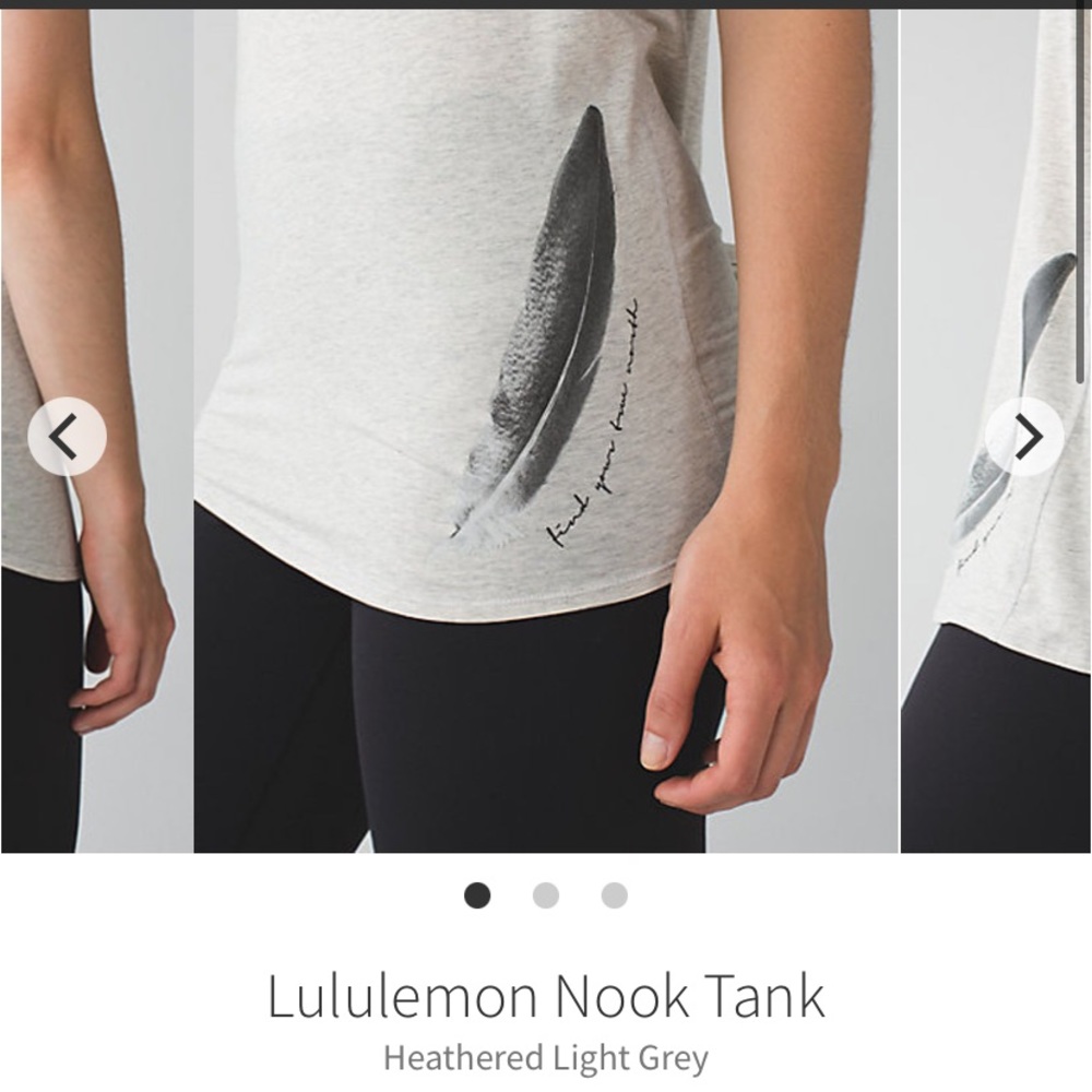 Lululemon Feather Nook Tie Back Tank Wanderlust True North